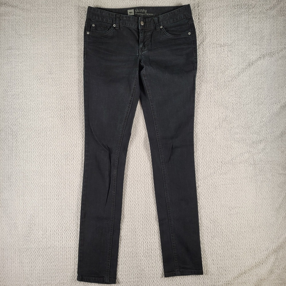 Mossimo skinny Premium Denim black jeans size 6L